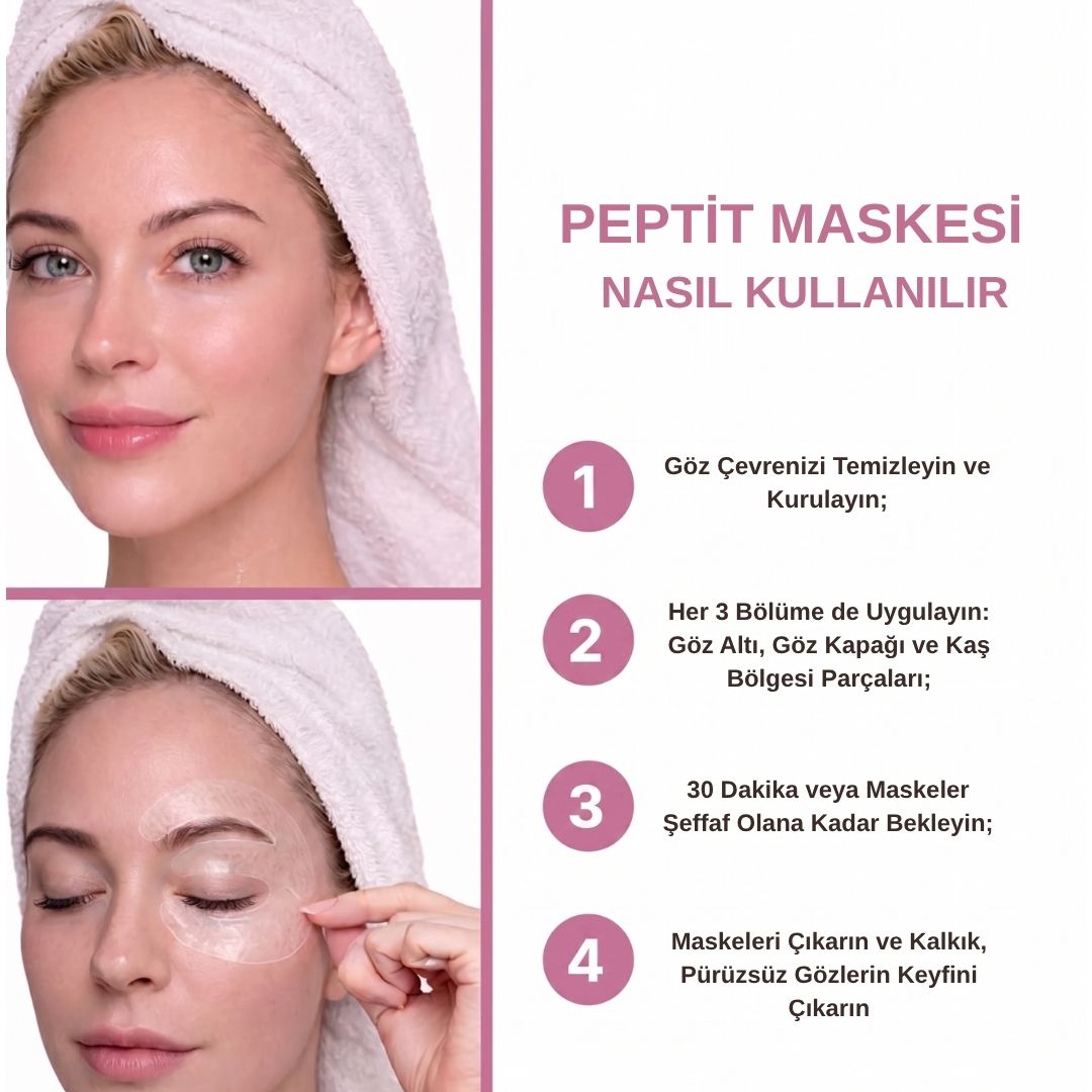 Kore Peptit-8 Destekli Derin Kolajen Göz Maskesi